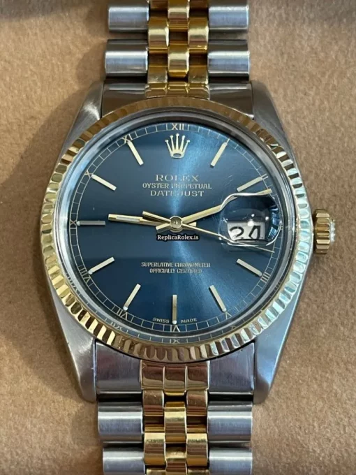 Offering Fake Rolex Datejust 16013 Caliber 3035 Automatic Movement 36mm Gold/steel Case Mens/unisex Watch - Image 2