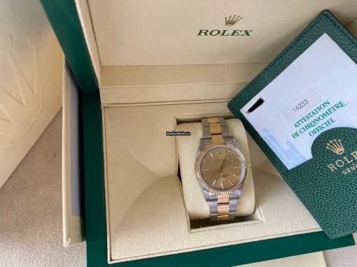 Wholesale Imitation Rolex Oyster Perpetual 14233 Caliber 3000 Automatic Movement 34mm Gold/steel Case Mens/unisex Watch - Image 8