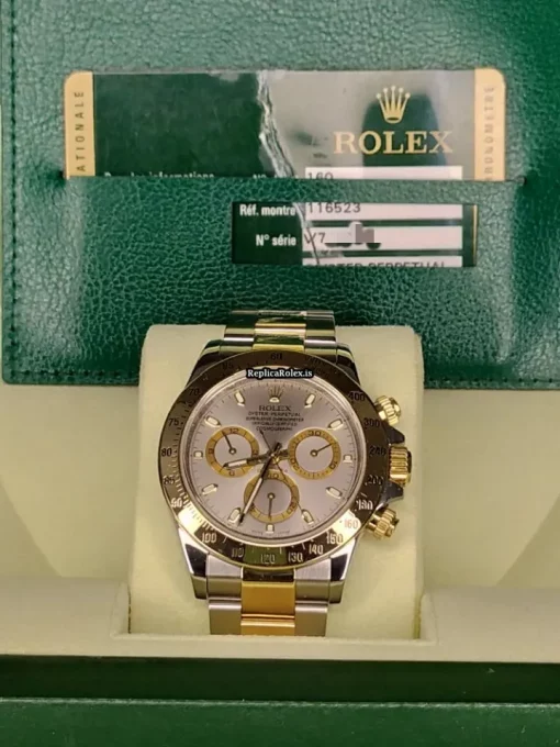 Popular Replica Rolex Daytona 116523 Caliber 4130 Automatic Movement 40mm Gold/steel Case Mens/unisex Watch - Image 2