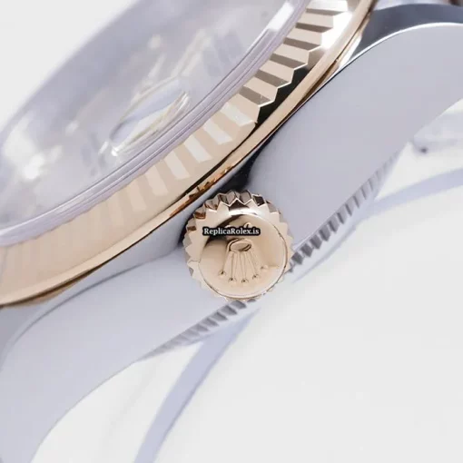 Trustworthy Replica Rolex Lady-datejust 28 Caliber 2236 Automatic Movement 28mm Gold/steel Case Watch - Image 11