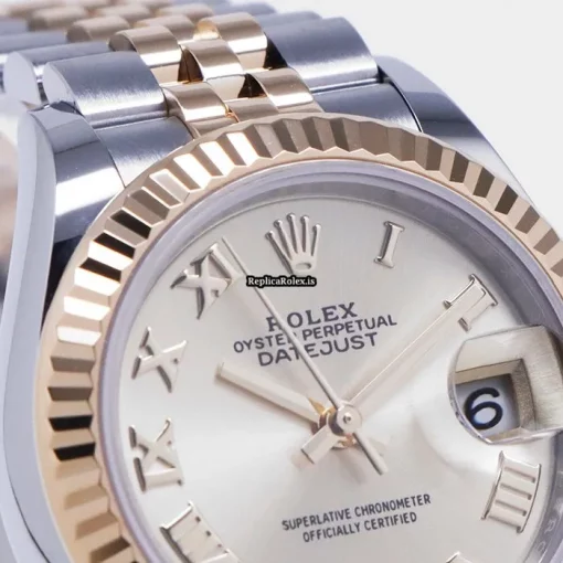 Trustworthy Replica Rolex Lady-datejust 28 Caliber 2236 Automatic Movement 28mm Gold/steel Case Watch - Image 4