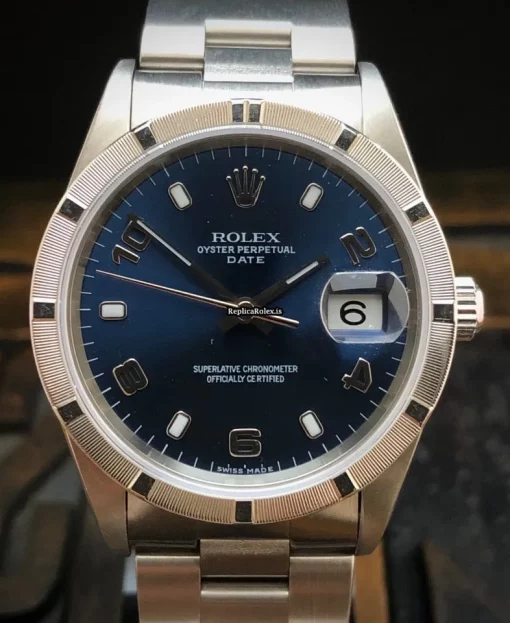 Pleasing Replica Rolex Oyster Perpetual Date 15210 Caliber 3135 Automatic Movement 34mm Steel Case Mens/unisex Watch - Image 2