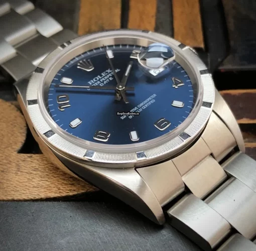 Pleasing Replica Rolex Oyster Perpetual Date 15210 Caliber 3135 Automatic Movement 34mm Steel Case Mens/unisex Watch - Image 3