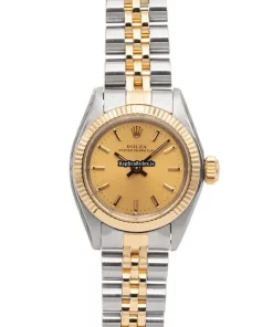 Cool Replica Rolex Oyster Perpetual 67193 Caliber 2030 Automatic Movement 24x26mm Gold/steel Case Womens Watch