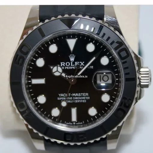 Cheap Knockoff Rolex Yacht-master 42 226659 Caliber 3235 Automatic Movement 42mm White Gold Case Mens/unisex Watch - Image 2