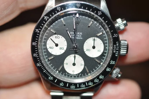 Popular Fakes Rolex Daytona 6263 Valjoux Caliber 727 Manual Winding Movement 37mm Steel Case Mens/unisex Watch - Image 3