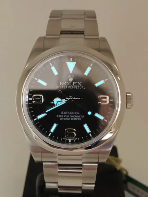Aaa Replicas Rolex Explorer 214270 Caliber 3132 Automatic Movement 39mm Steel Case Mens/unisex Watch - Image 2