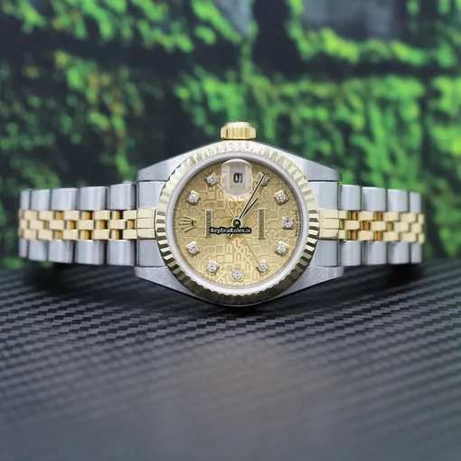 Reliable Copy Rolex Lady-datejust 79173 Caliber 2235 Automatic Movement 26x42mm Gold/steel Case Womens Watch - Image 2