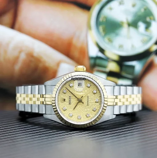 Reliable Copy Rolex Lady-datejust 79173 Caliber 2235 Automatic Movement 26x42mm Gold/steel Case Womens Watch - Image 5
