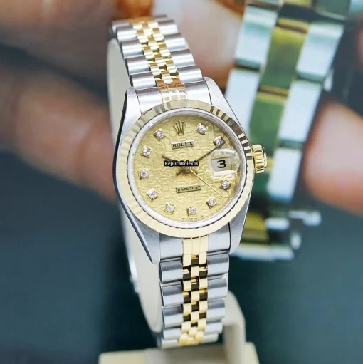 Reliable Copy Rolex Lady-datejust 79173 Caliber 2235 Automatic Movement 26x42mm Gold/steel Case Womens Watch - Image 6