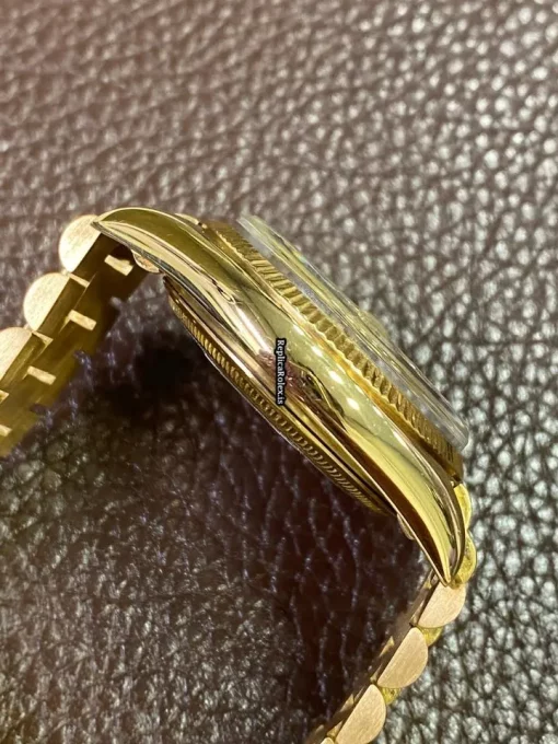 Wonderful Fake Rolex Day-date 36 1803 Automatic Movement Yellow Gold Case Mens/unisex Watch - Image 5