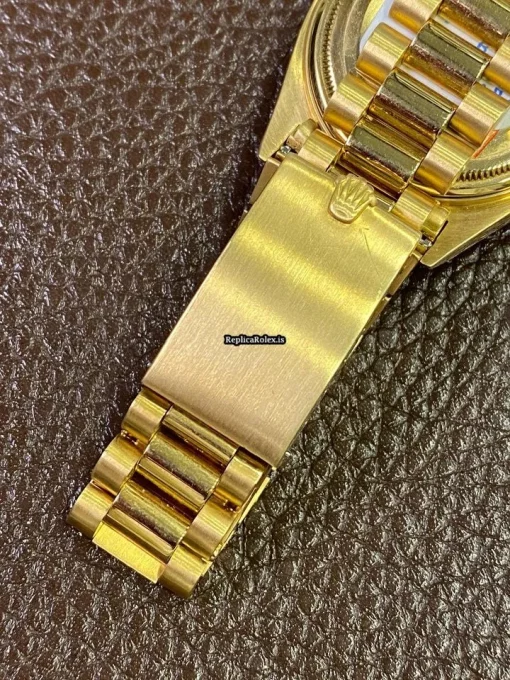 Wonderful Fake Rolex Day-date 36 1803 Automatic Movement Yellow Gold Case Mens/unisex Watch - Image 6