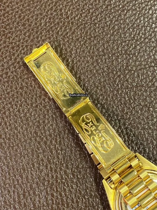 Wonderful Fake Rolex Day-date 36 1803 Automatic Movement Yellow Gold Case Mens/unisex Watch - Image 7