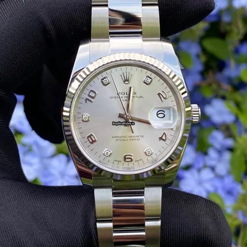 1:1 Replica Rolex Datejust 115234 Caliber 3135 Automatic Movement 34mm Steel Case Mens/unisex Watch - Image 2