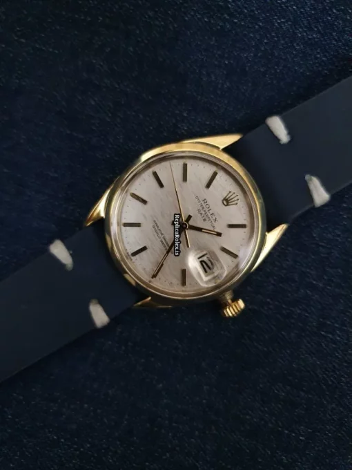 Attractive Replica Rolex Oyster Perpetual Date 1550 Caliber 1570 Automatic Movement Gold/steel Case Mens/unisex Watch - Image 11