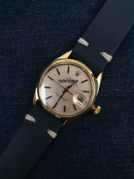 Attractive Replica Rolex Oyster Perpetual Date 1550 Caliber 1570 Automatic Movement Gold/steel Case Mens/unisex Watch - Image 12