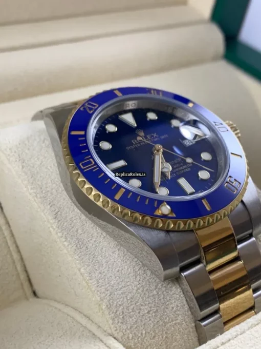 Superior Replica Rolex Submariner Date 116613lb Caliber 3135 Automatic Movement 40mm Yellow Gold Case Mens/unisex Watch - Image 4