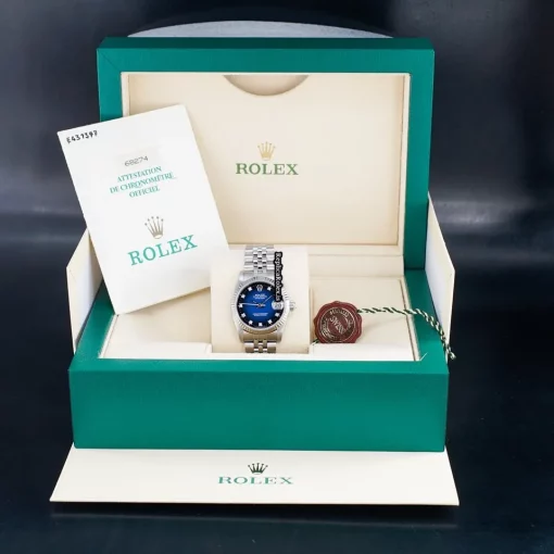 Top Replica Rolex Lady-datejust 68274 Caliber 2135 Automatic Movement 31x30mm Steel Case Womens Watch - Image 9