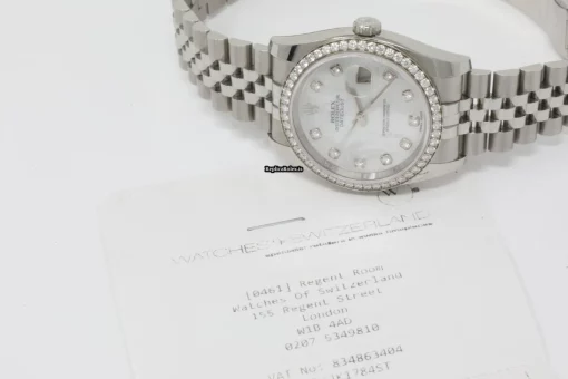 Exquisite Replica Rolex Datejust 116244 Caliber 3135 Automatic Movement 36mm Steel Case Mens/unisex Watch - Image 16