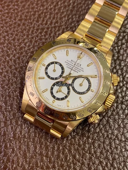 Terrific Copies Rolex Daytona 16528 Automatic Movement 40mm Yellow Gold Case Mens/unisex Watch - Image 2