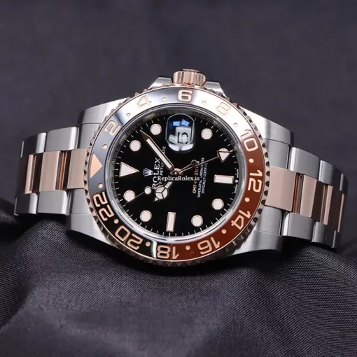 Neat Fake Rolex Gmt-master II 126711chnr Caliber 3285 Automatic Movement 40mm Gold/steel Case Watch - Image 2