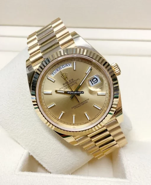 Good Replica Rolex Day-date 40 228238 Caliber 3255 Automatic Movement 40mm Yellow Gold Case Mens/unisex Watch - Image 7