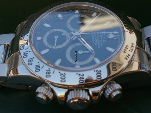 Swiss Fake Rolex Daytona 116520 Automatic Movement Steel Case Watch - Image 3