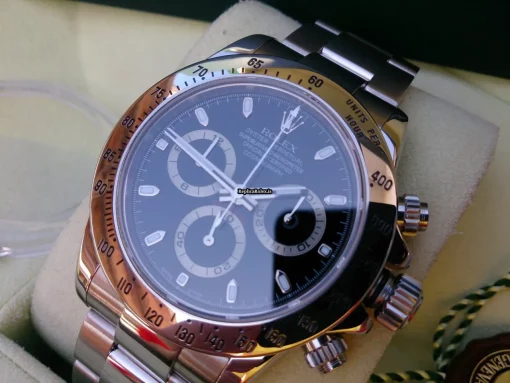 Swiss Fake Rolex Daytona 116520 Automatic Movement Steel Case Watch - Image 5