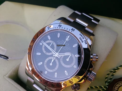 Swiss Fake Rolex Daytona 116520 Automatic Movement Steel Case Watch - Image 6