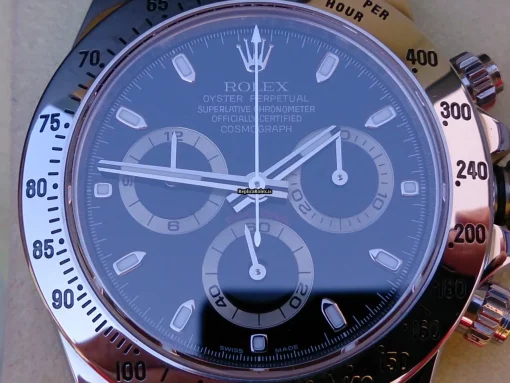 Swiss Fake Rolex Daytona 116520 Automatic Movement Steel Case Watch - Image 7