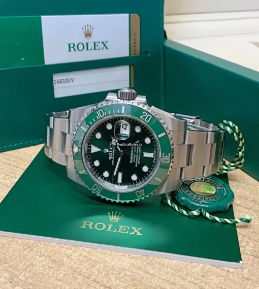 Fine Clone Rolex Submariner Date 116610lv Caliber 3135 Automatic Movement 40mm Steel Case Mens/unisex Watch - Image 6