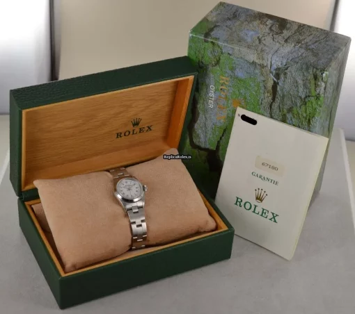 Affordable Replica Rolex Oyster Perpetual 67180 Caliber 2130 Automatic Movement 25mm Steel Case Womens Watch - Image 2