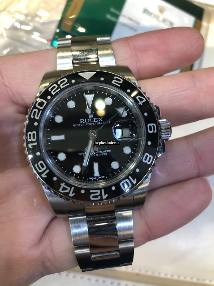 Fabulous Fake Rolex Gmt-master II 116710ln Caliber 3186 Automatic Movement 40mm Steel Case Mens/unisex Watch - Image 4