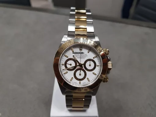 Reliable Replica Rolex Daytona 16523 Caliber 4030 Automatic Movement 40mm Gold/steel Case Mens/unisex Watch - Image 2