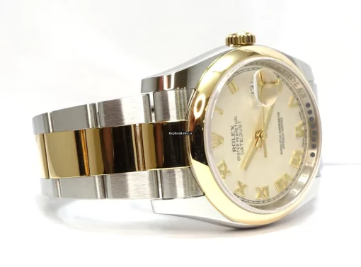 Luxury Copies Rolex Datejust 116203 Caliber 3135 Automatic Movement 36mm Gold/steel Case Mens/unisex Watch - Image 3