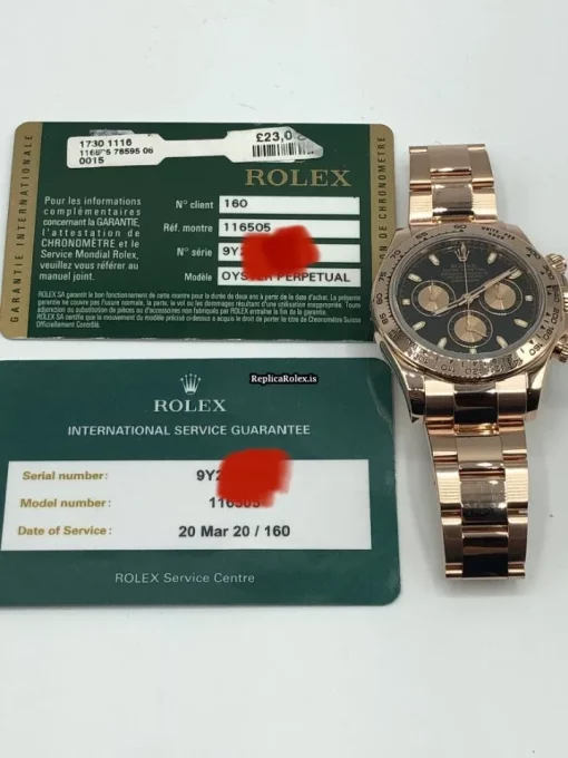 Reliable Replica Rolex Daytona 116505 Caliber 4130 Automatic Movement 40mm Rose Gold Case Mens/unisex Watch - Image 10