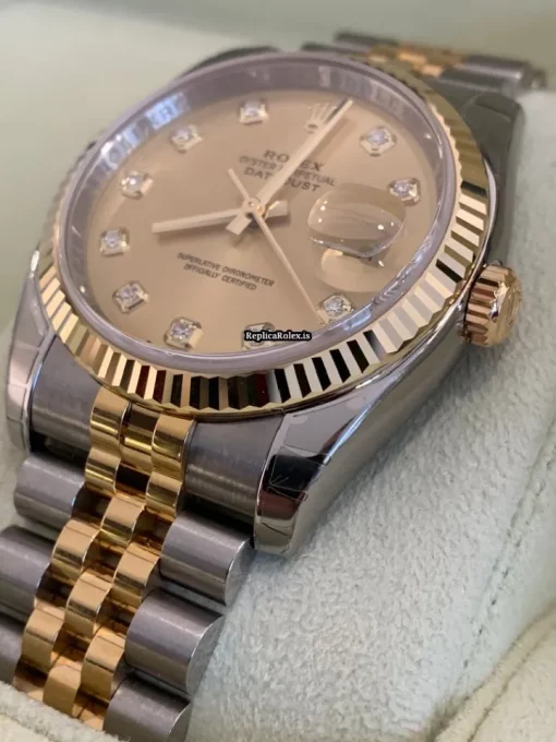 Lovely Replica Rolex Datejust 116233 Caliber 3135 Automatic Movement 36mm Gold/steel Case Mens/unisex Watch - Image 3