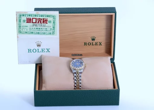 Excellent Replica Rolex Lady-datejust 69173 Automatic Movement 26mm Steel Case Womens Watch - Image 9