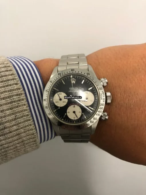 Good Replica Rolex Daytona 6265 Caliber 727 Manual Winding Movement 37mm Steel Case Mens/unisex Watch - Image 4
