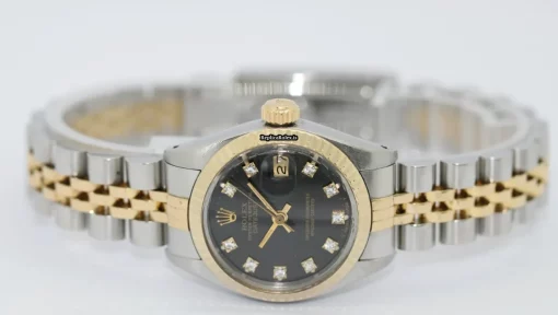 Wonderful Replica Rolex Lady-datejust 6917 Automatic Movement 26mm Gold/steel Case Womens Watch - Image 4