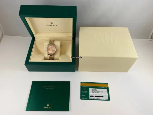 Excellent Replica Rolex Lady-datejust 278381rbr Caliber 2236 Automatic Movement 31mm Gold/steel Case Womens Watch - Image 6