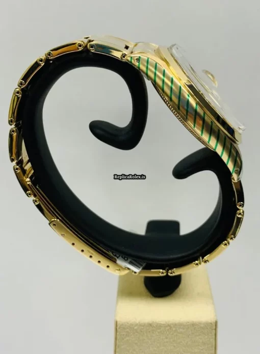 Fabulous Knockoff Rolex Oyster Perpetual Date 1500 Automatic Movement 36mm Yellow Gold Case Mens/unisex Watch - Image 5