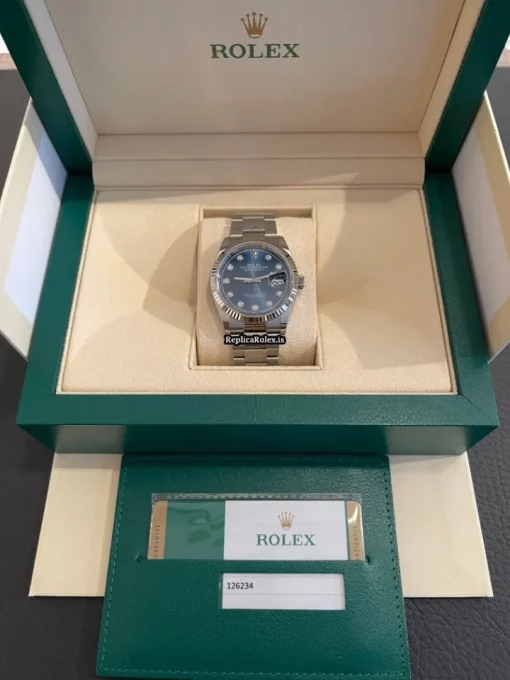 Well Made Fake Rolex Datejust 126234 Caliber 3235 Automatic Movement 36mm Gold/steel Case Mens/unisex Watch - Image 6