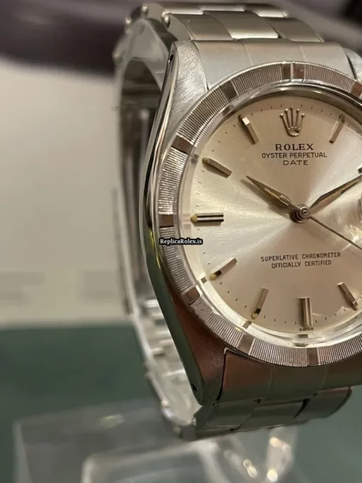 Cool Knockoff Rolex Oyster Perpetual Date 1501 Caliber 1570 Automatic Movement 34x42mm Steel Case Mens/unisex Watch - Image 2