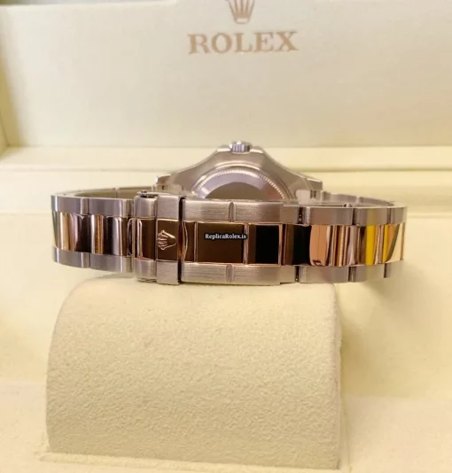 Amazing Replica Rolex Yacht-master 168623 Caliber 2235 Automatic Movement 35mm Gold/steel Case Mens/unisex Watch - Image 4