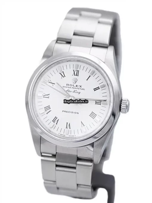 Recommend Replica Rolex Air King Precision 14000 Automatic Movement 34mm Steel Case Watch - Image 2