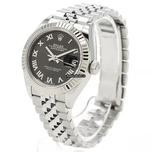 Pleasing Replica Rolex Lady-datejust 28 Caliber 2236 Automatic Movement 28mm Gold/steel Case Watch - Image 2