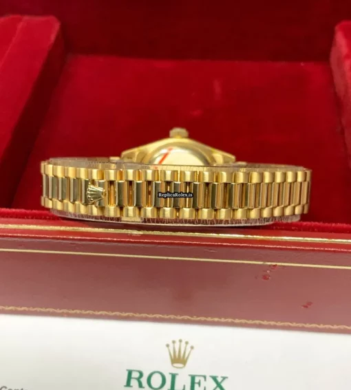 Discount Replica Rolex Lady-datejust 69178 Caliber 2135 Automatic Movement 26mm Yellow Gold Case Womens Watch - Image 4