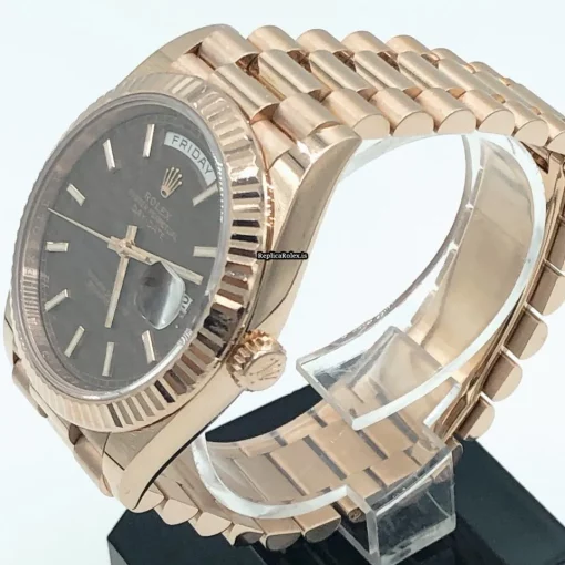 Lovely Replica Rolex Day-date 40 228235 Caliber 3255 Automatic Movement 40mm Rose Gold Case Mens/unisex Watch - Image 2