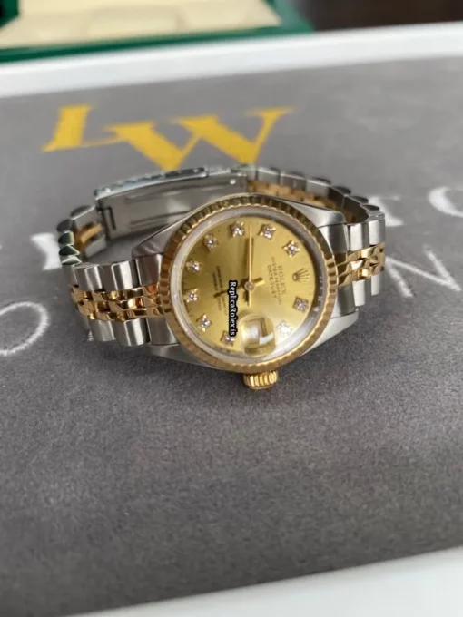 Nice Replica Rolex Lady-datejust 69173 Caliber 2135 Automatic Movement 26mm Steel Case Womens Watch - Image 7